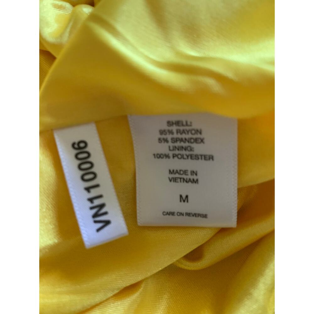 New York & Co. Yellow and Black Sleeveless Dress Size Medium - Picture 7 of 7